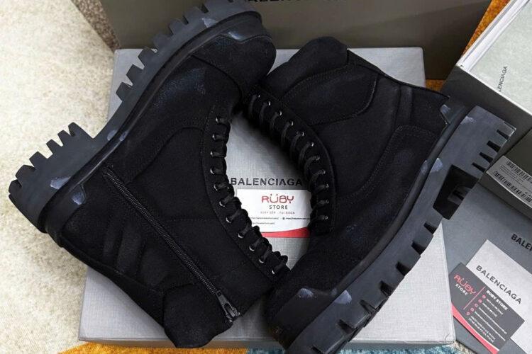 Giày Balenciaga Strike Canvas Boots