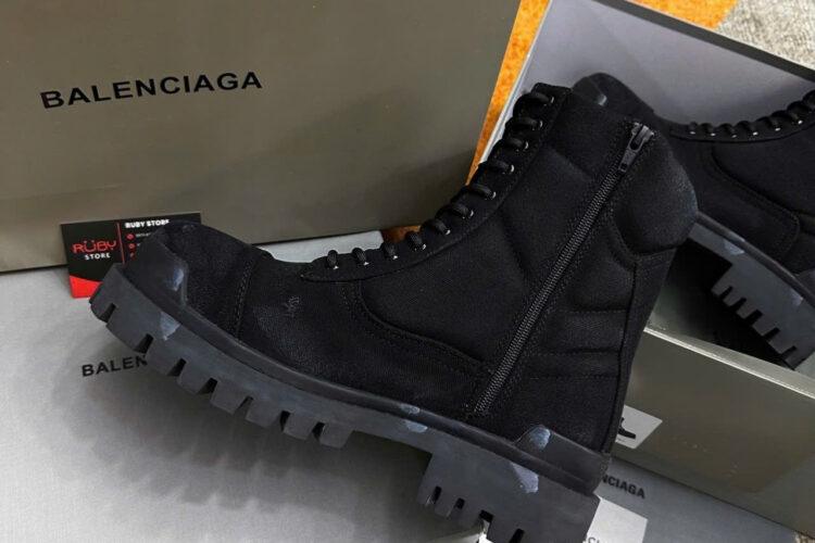 Giày Balenciaga Strike Canvas Boots
