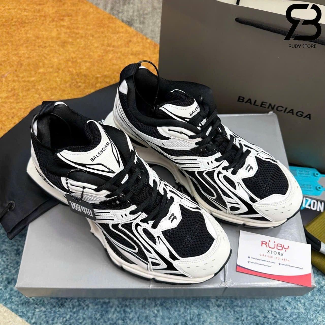 Giày Balenciaga X-Pander White Black Trắng Đen