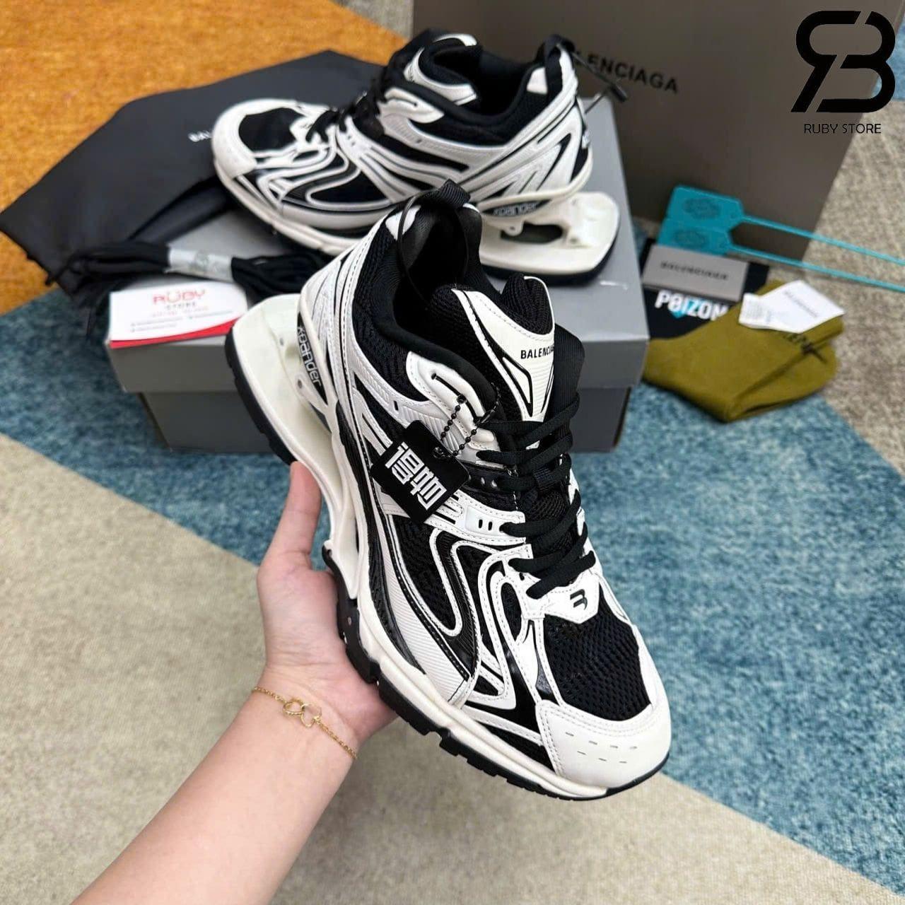 Giày Balenciaga X-Pander White Black Trắng Đen