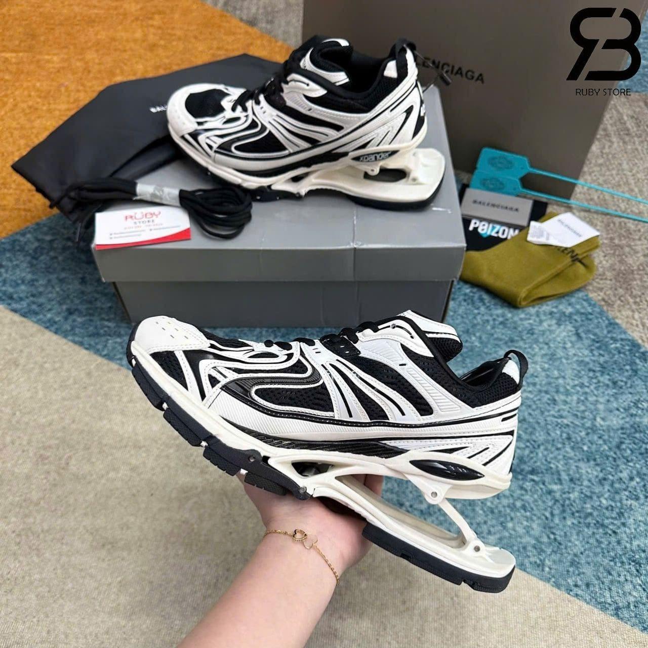 Giày Balenciaga X-Pander White Black Trắng Đen