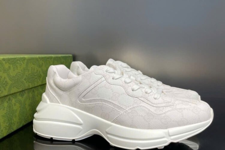 Giày Gucci GG Rhyton Sneaker White GG Supreme Canvas Trắng