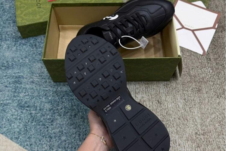 Giày Gucci Interlocking G Rhyton Black Màu đen