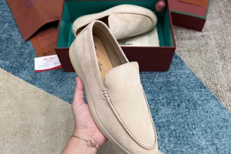 Giày Loro Piana Summer Walk Loafer Light Petal Màu Be