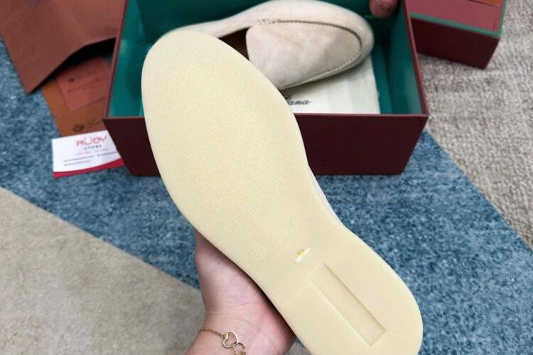 Giày Loro Piana Summer Walk Loafer Light Petal Màu Be