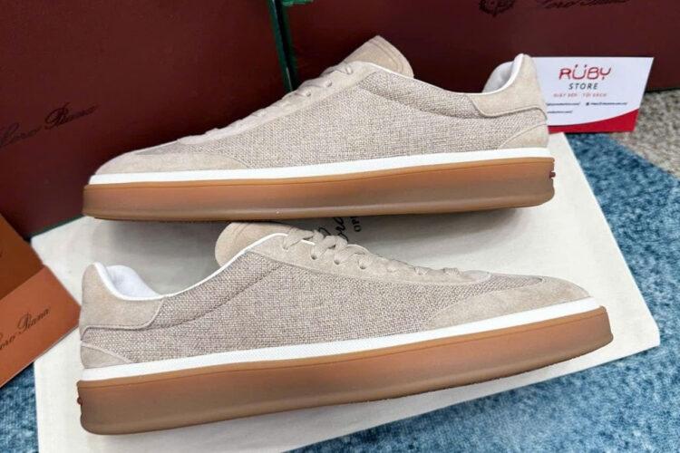 Giày Loro Piana Tennis Walk Sneaker Pale Wheat Màu Be