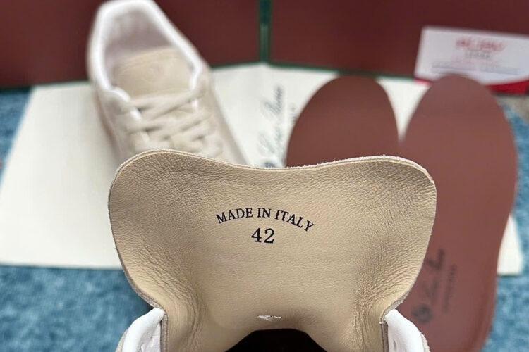 Giày Loro Piana Tennis Walk Sneaker Pale Wheat Màu Be