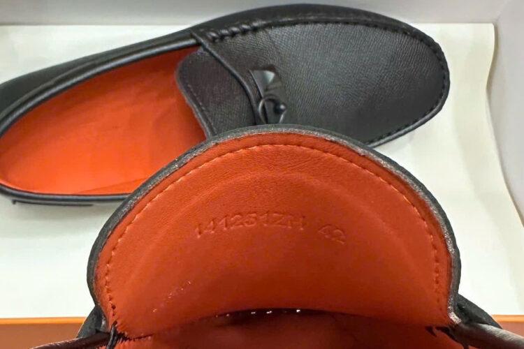 Giày Lười Hermes Irving Loafer Black Epsom Khóa đen