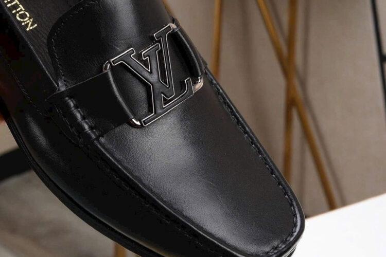 Giày Lười LV Montaigne Loafer Black Leather Màu Đen