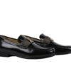 Giày Lười LV Montaigne Loafer Black Monogram Khóa Vàng