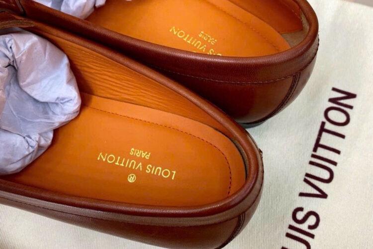 Giày Lười LV Montaigne Loafer Cognac Waxed Leather