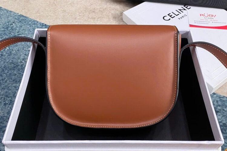 Túi Celine Folco Cuir Triomphe Calf Tan Màu Nâu