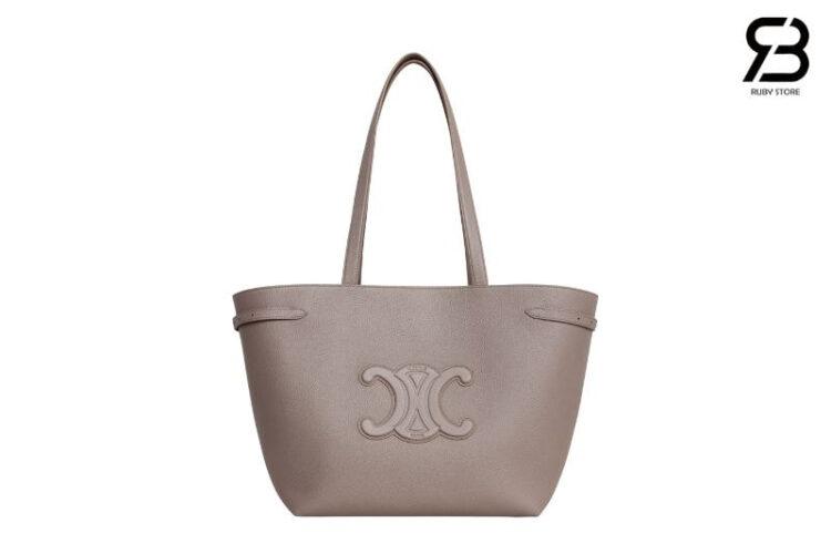 Túi Celine Medium Cabas Anais Cuir Triomphe In Grained Calfskin Pebble