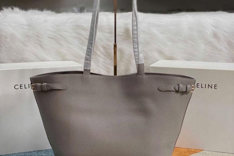 Túi Celine Medium Cabas Anais Cuir Triomphe In Grained Calfskin Pebble