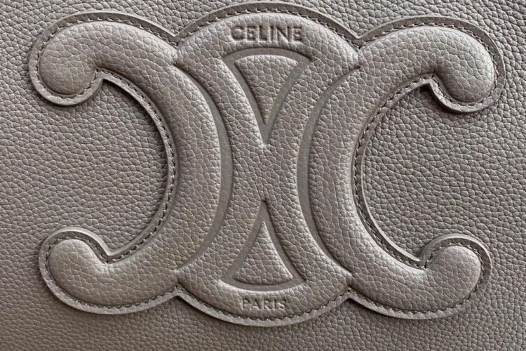 Túi Celine Medium Cabas Anais Cuir Triomphe In Grained Calfskin Pebble