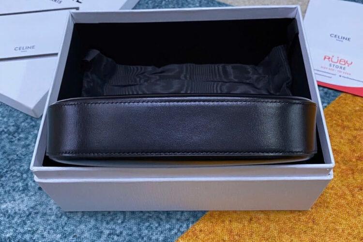 Túi Celine Medium Tilly Bag In Shiny Calfskin Black Màu đen