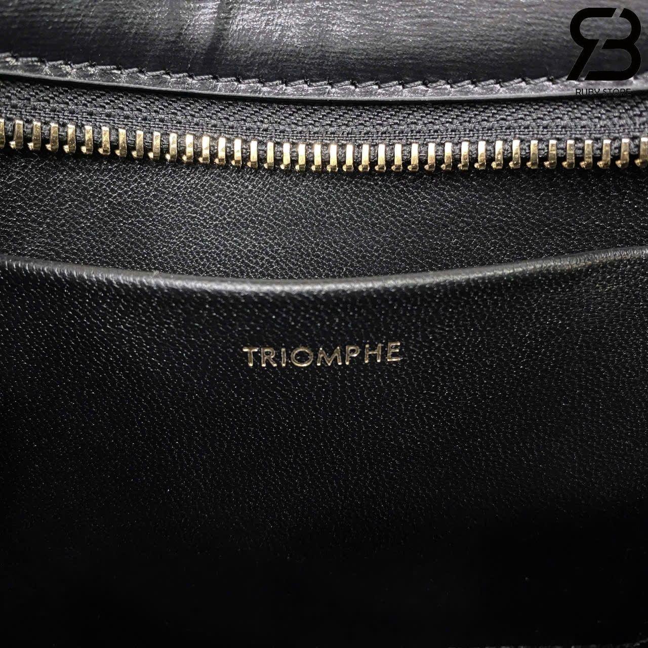 Túi Celine Medium Tilly Bag In Shiny Calfskin Black Màu đen