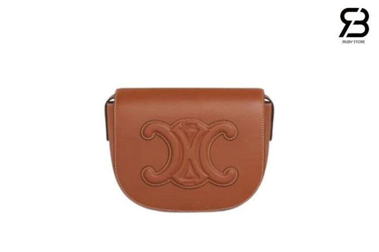 Túi Celine Triomphe Soft Calf Tan Màu Nâu
