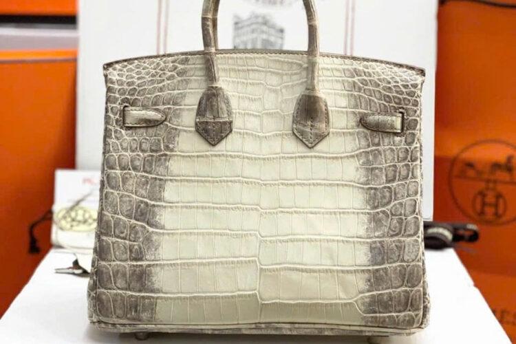 Túi Hermes Birkin 25 Himalaya Crocodile Cá Sấu Bạch Tạng