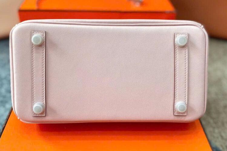 Túi Hermes Birkin 25 Sakura Swift PHW Màu Hồng