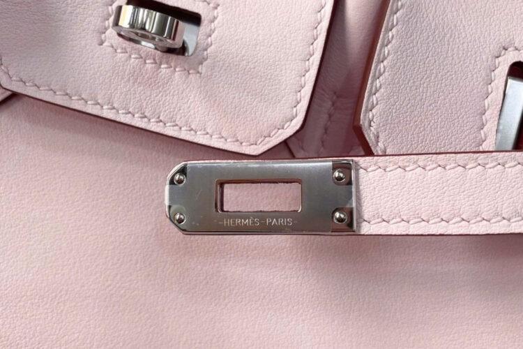 Túi Hermes Birkin 25 Sakura Swift PHW Màu Hồng