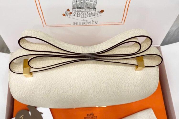 Túi Hermes Constance 24 Craie Epsom GHW Màu Kem