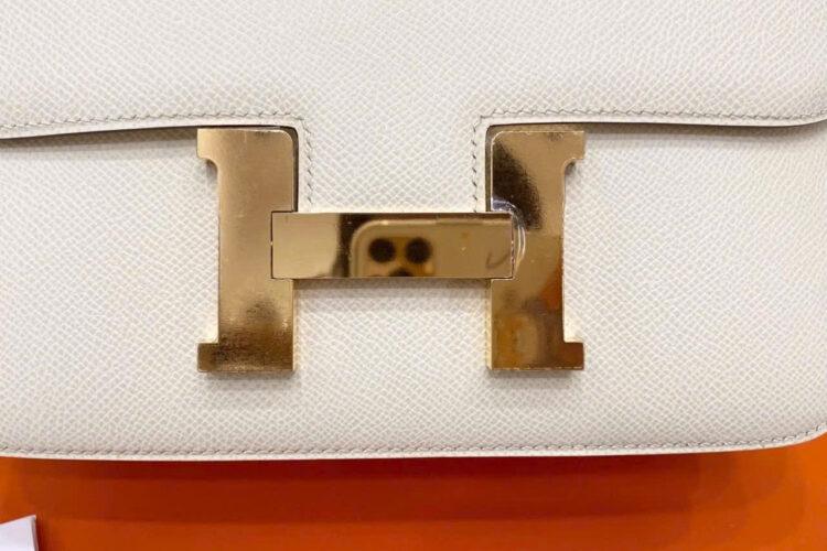 Túi Hermes Constance 24 Craie Epsom GHW Màu Kem