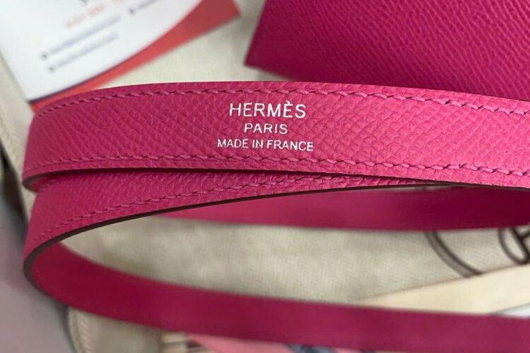 Túi Hermes Kelly 25 Rose Tyrien Epsom PHW Màu Hồng