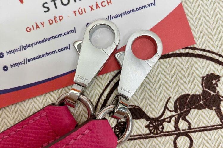 Túi Hermes Kelly 25 Rose Tyrien Epsom PHW Màu Hồng