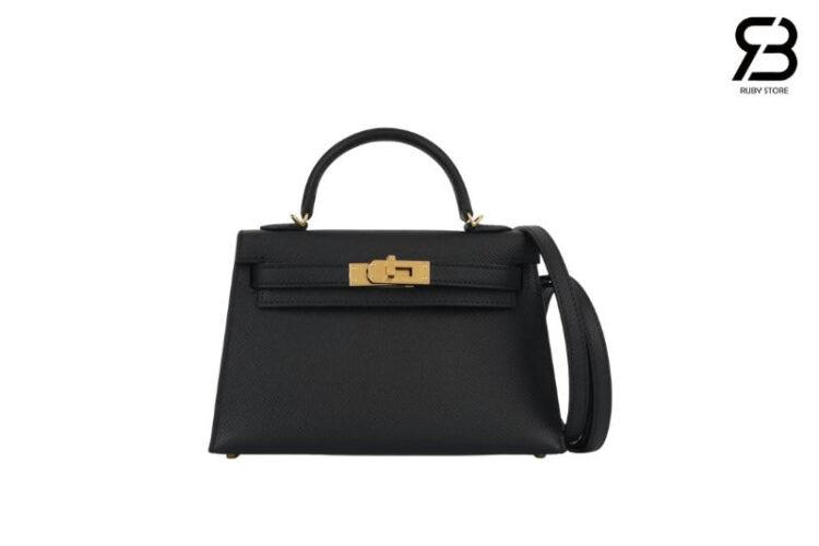 Kelly Mini II 20 Noir Black Epsom GHW Màu Đen (Best Sale)