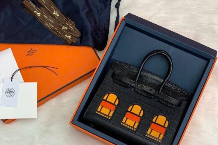 Túi Hermes Sac Faubourg Midnight Birkin 20 Matte Alligator Madame Swift