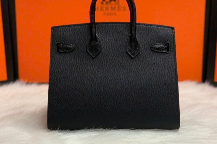 Túi Hermes Sac Faubourg Midnight Birkin 20 Matte Alligator Madame Swift