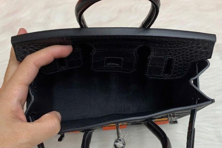 Túi Hermes Sac Faubourg Midnight Birkin 20 Matte Alligator Madame Swift