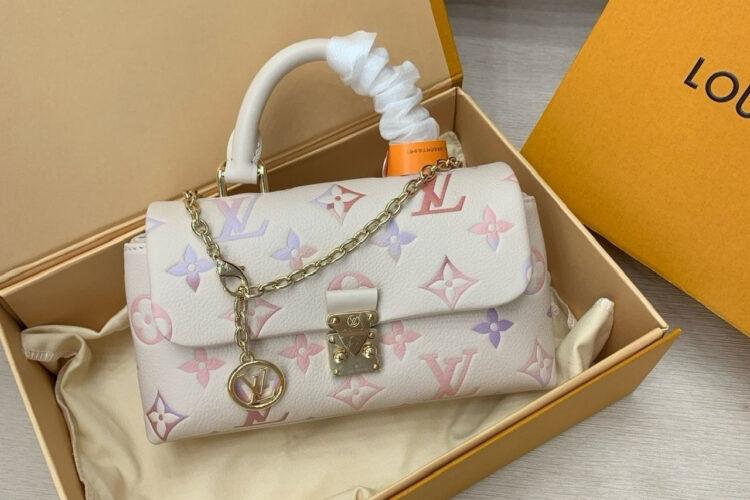 Túi LV Nano Madeleine Monogram Empreinte M25596 Màu Kem