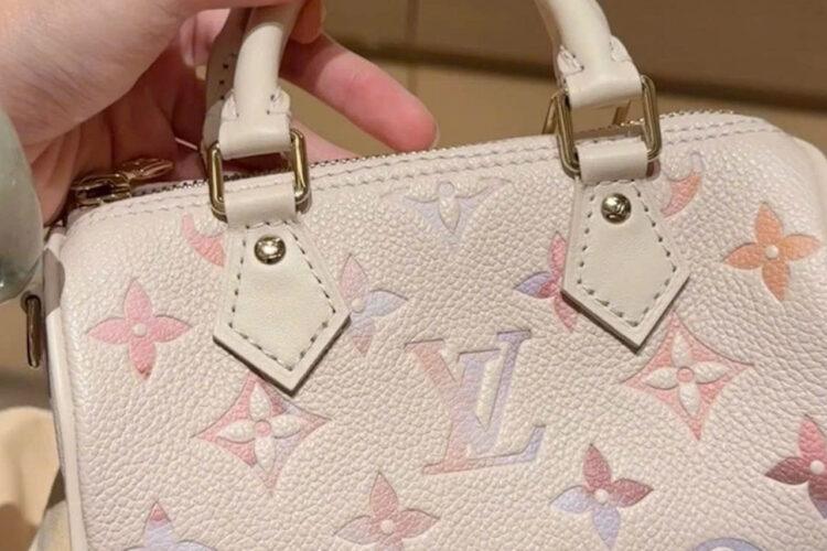 Túi LV Nano Speedy Monogram Empreinte M25591 Màu Kem