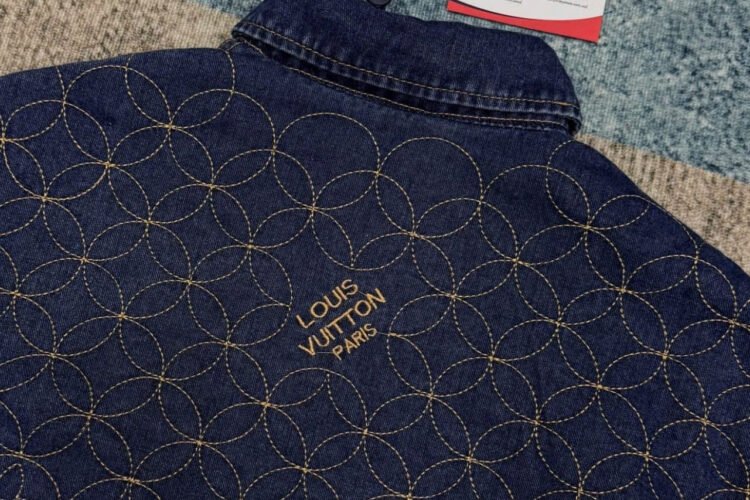 Áo Khoác LV Pharrell Nigo 2025 Denim Jacket Dandy Monogram
