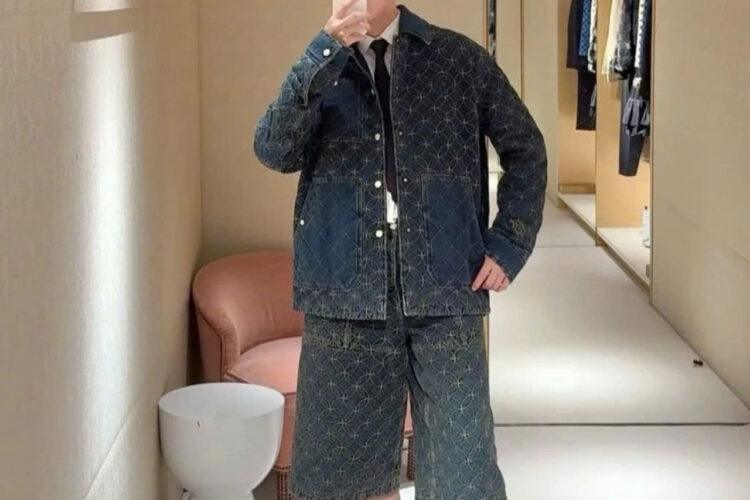 Áo Khoác LV Pharrell Nigo 2025 Denim Jacket Dandy Monogram