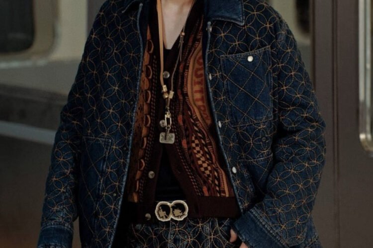 Áo Khoác LV Pharrell Nigo 2025 Denim Jacket Dandy Monogram