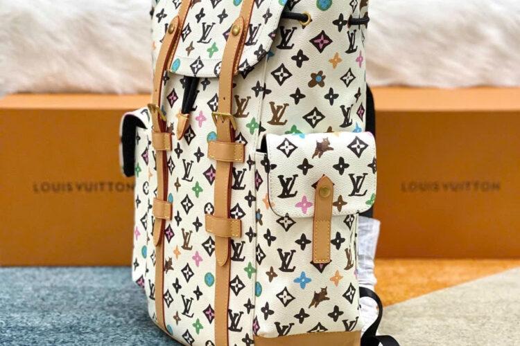 Ba Lô LV Christopher MM Backpack Vanilla Monogram Craggy 44CM