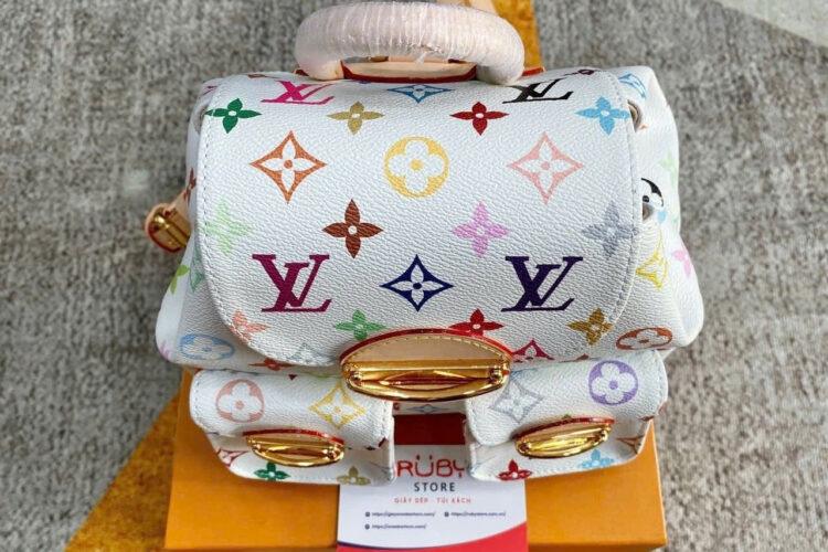 Ba Lô LV x TM Venice Backpack M13081 Multicolor White Monogram