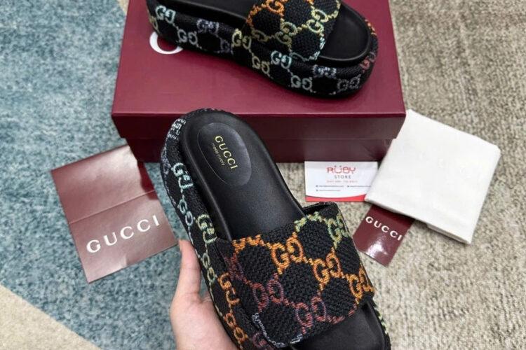 Dép Gucci Multicolor Slide Sandal