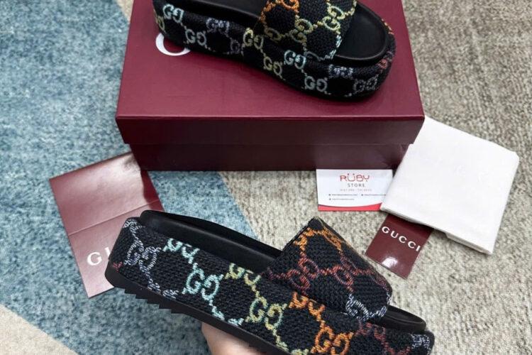 Dép Gucci Multicolor Slide Sandal