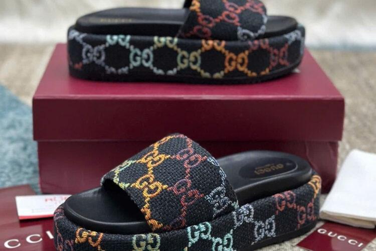 Dép Gucci Multicolor Slide Sandal