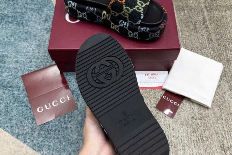 Dép Gucci Multicolor Slide Sandal