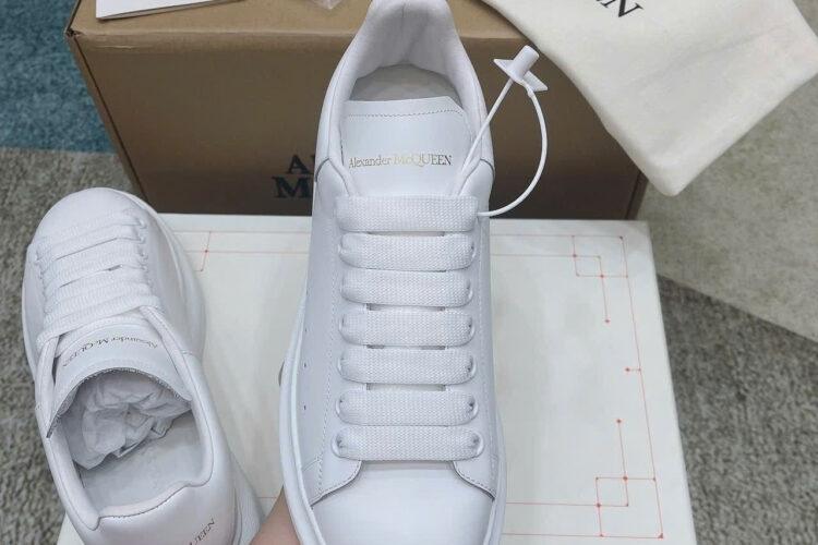 Giày Alexander McQueen Full White Calfskin Màu Trắng