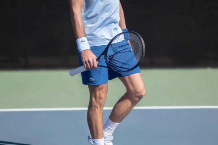 Giày Asics Court FF 3 Novak White Tuna Blue Trắng Xanh