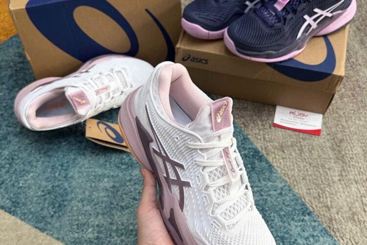 Giày Asics Court FF 3 White Watershed Rose Trắng Hồng Tím