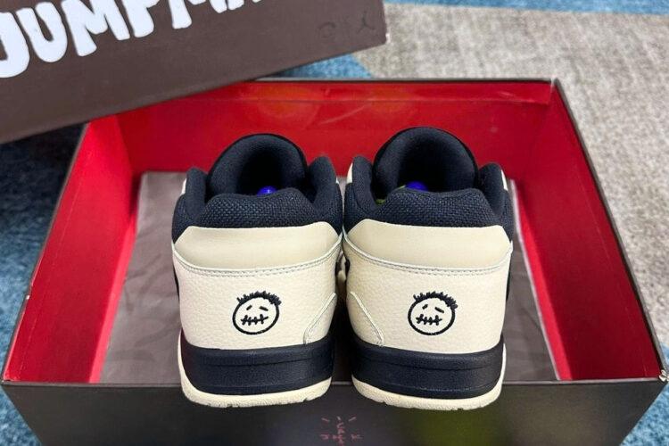 Giày Jordan Jumpman Jack Travis Scott Bright Cactus Màu Kem Xanh đen