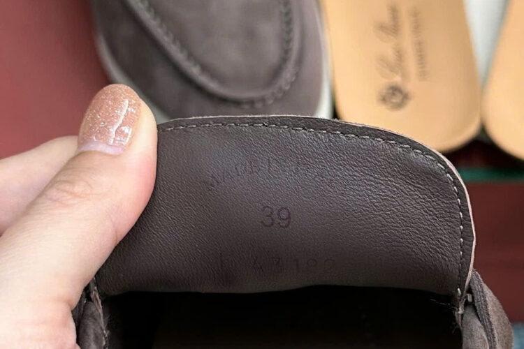 Giày Loro Piana Summer Walk Charm Loafer Rain Drops Suede Màu Nâu