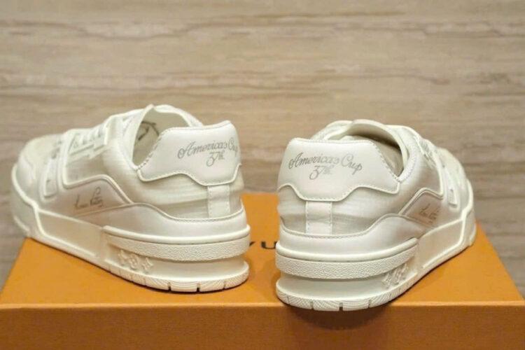 Giày Louis Vuitton LV Trainer America's Cup 37th White Trắng